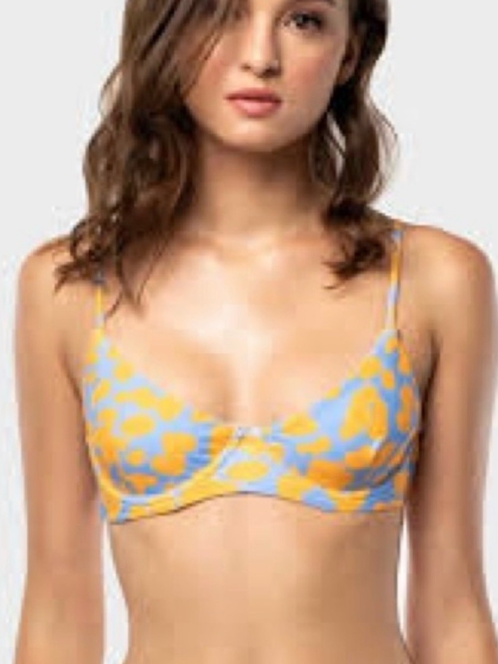 Blackbough Blue and Yellow Floral Underwire Bralette